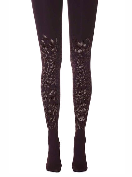 Zohara - Art on tights Lace Flower (F541-PG) New Collection!