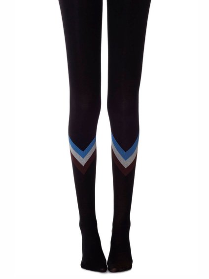 Zohara - Art on tights Victory Navy Tights (R564-NMC) Cotton tights