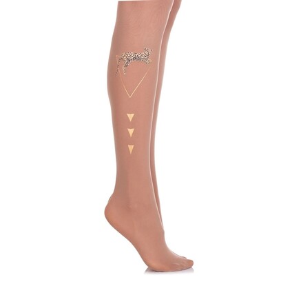 Zohara - Art on tights Garden Keeper 20 deni nude tights (20F655-SACG)